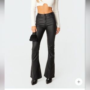 Black Edikted Leather Pants